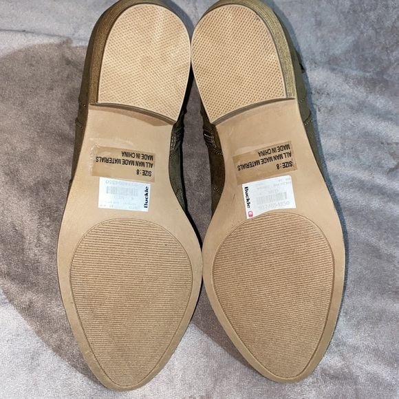 Daytrip Green Ankle Booties Suede Rounded Toe 🆕 - Picture 5 of 6